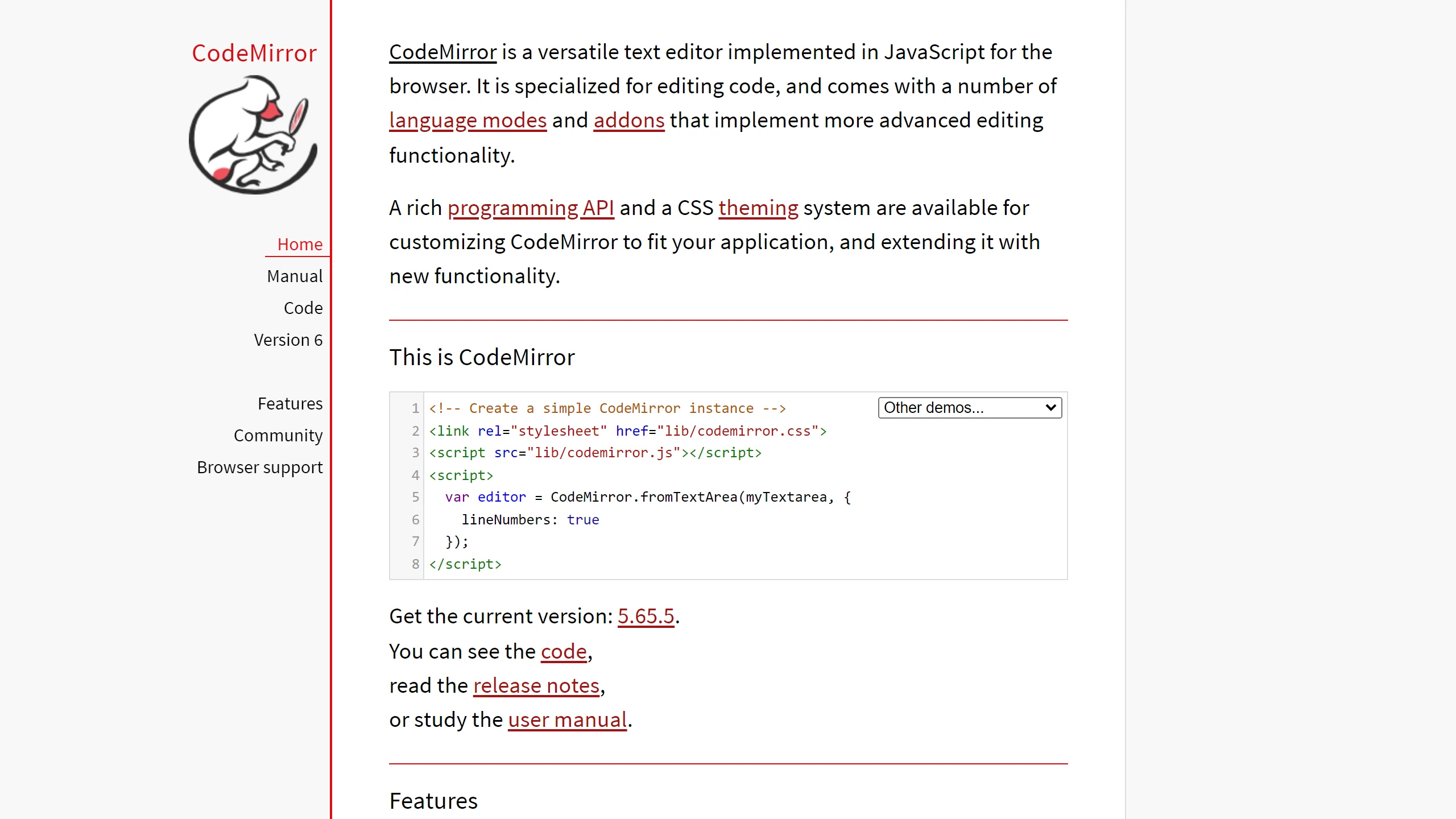 Using CodeMirror to show formatted code in Wagtail