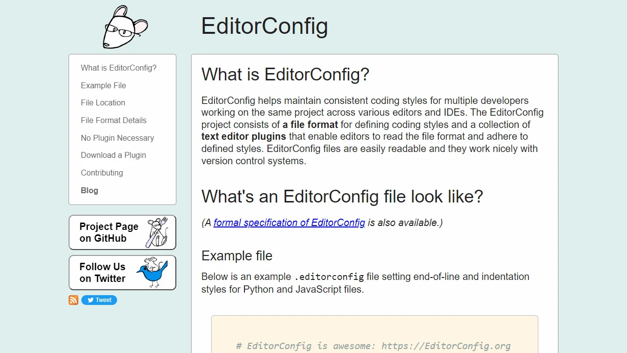 Using EditorConfig to improve coding style consistency