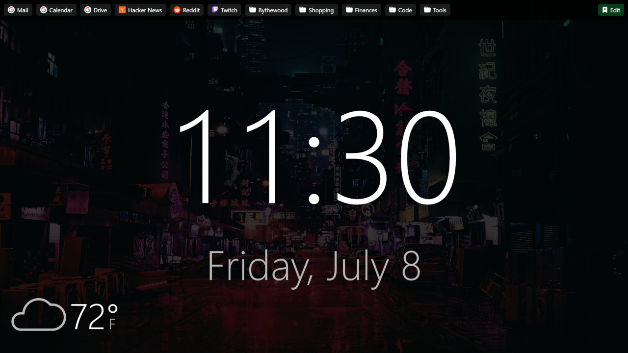 Make your own new tab browser extension in 50 lines of code