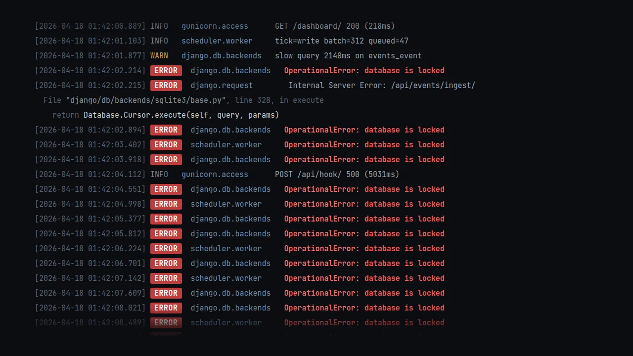 Optimizing SQLite for Django in production